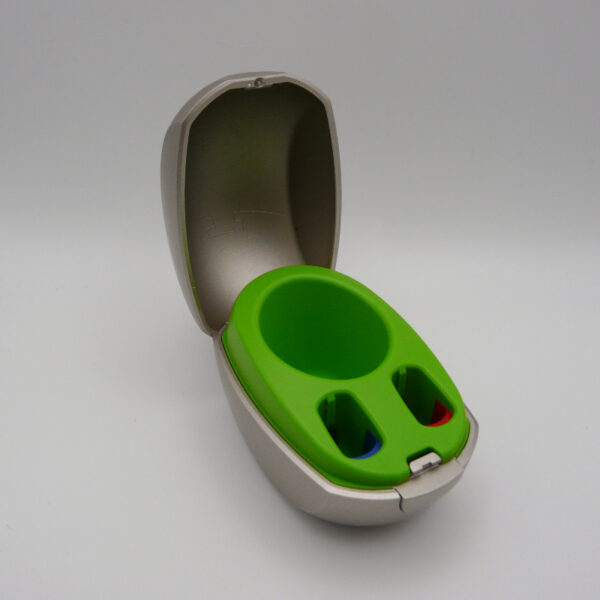 Phonak Mini Charger Case refurbished for hearing aids, for sale.