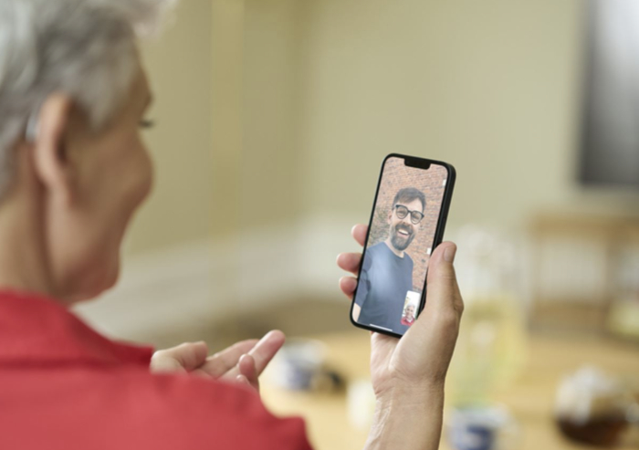 Video calls made easier via Bluetooth Affrodable Hearing